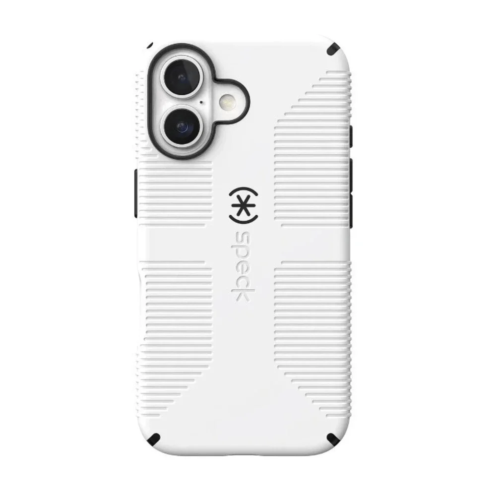 Speck iPhone 16 Candyshell Grip White Protective Magsafe Microban Case